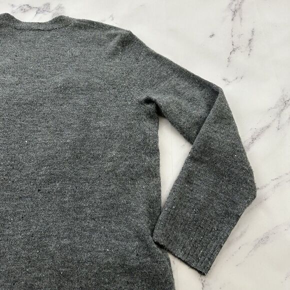 Old Navy Womens Open Front Cardigan Sweater Size L Gray Tunic Length - Picture 10 of 12